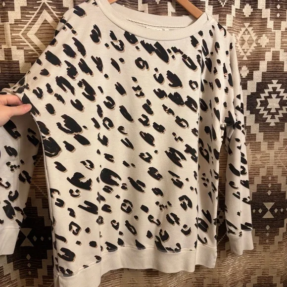 Wonderly Cheetah / Leopard Print Sweater Size Large, Animal Print Long Sleeve - Picture 5 of 11